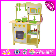 2014 nueva cocina de madera del juego, cocina popular del juego del juguete de los niños, niños calientes de la venta fijaron la fábrica W10c045y de la cocina del juego del juego de los niños